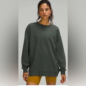 Lululemon perfectly oversized crew smoked spruce